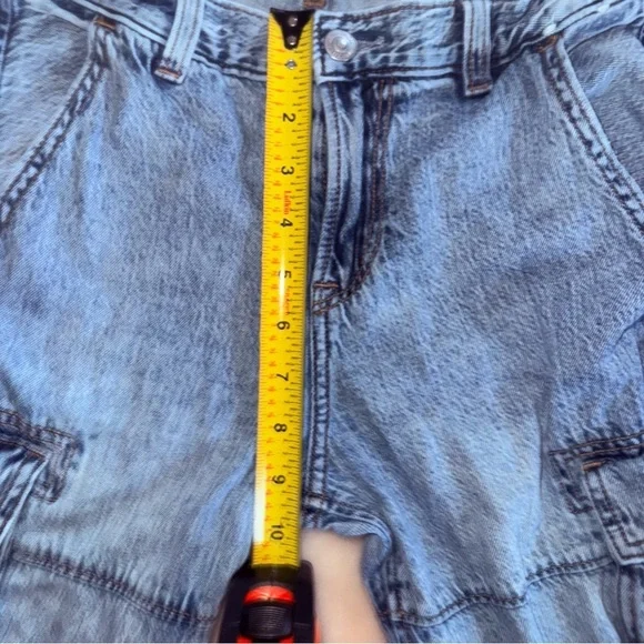 Abercrombie Kids baggy cargo blue jeans size 11/12 - Picture 12 of 12